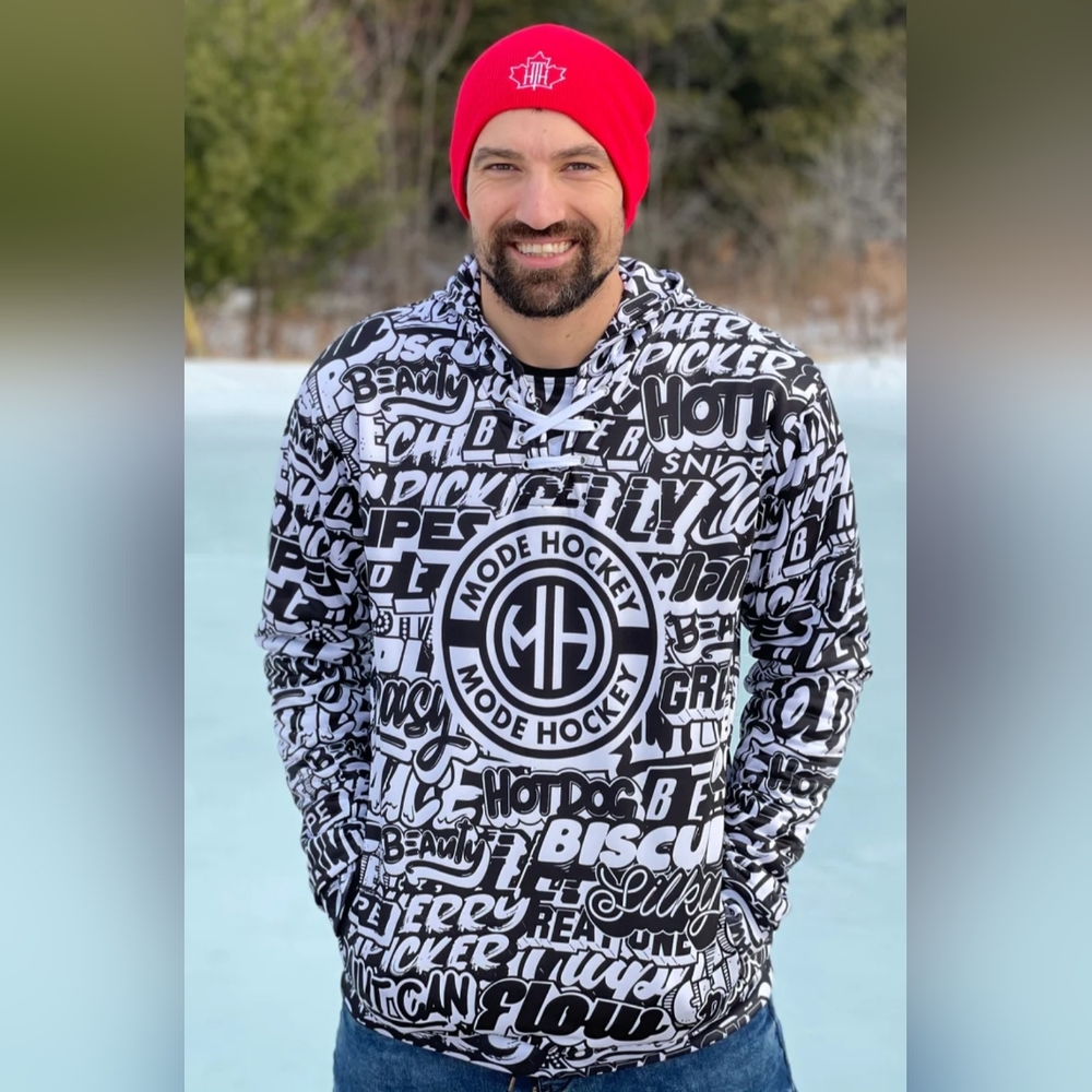 Mode HOCKEY Pullover Graphic Hoodie